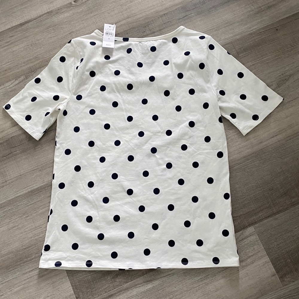 Loft NWT polka dot top - Picture 2 of 2